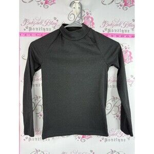 Decathlon turtleneck Fitted Mock Neck Long Sleeve Top in Dark Charcoal wedze